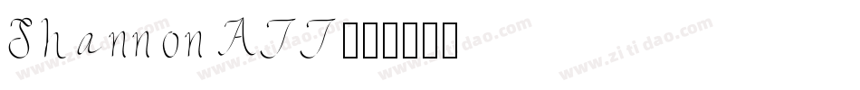 Shannon ATT字体转换
